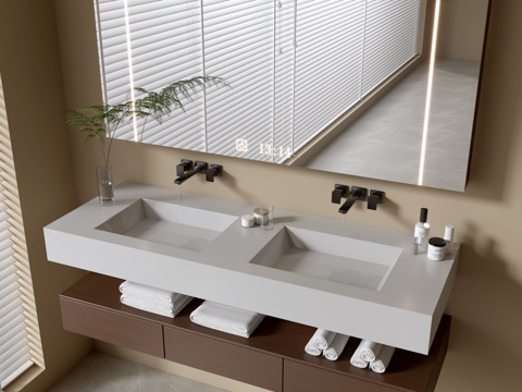 Modern Bathroom Cabinet Bathroom Basin Bathroom Ornaments