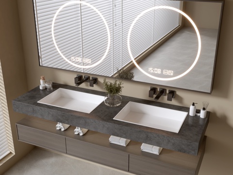 Modern Bathroom Cabinet Bathroom Basin Bathroom Ornaments