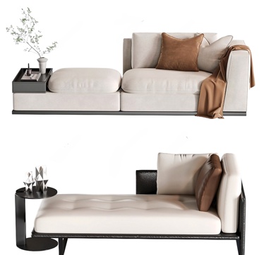 Modern chaise longue sofa stool
