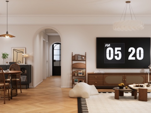 French Living&Dining Room