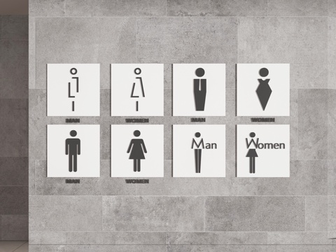 Toilet sign