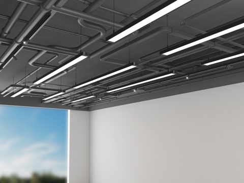 Pipe ceiling ceiling air conditioning pipe industrial ceiling fire pipe