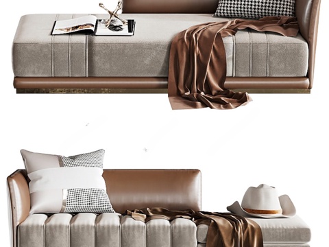 Modern chaise longue sofa stool