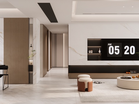 Modern Simple Living&Dining Room