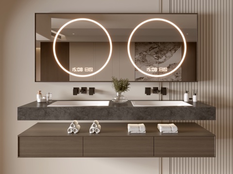 Modern Bathroom Cabinet Bathroom Basin Bathroom Ornaments