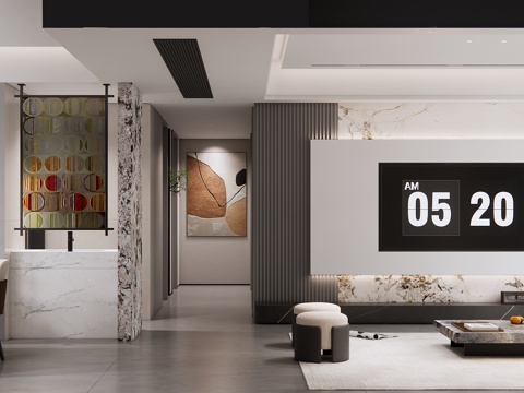 Modern Simple Living&Dining Room