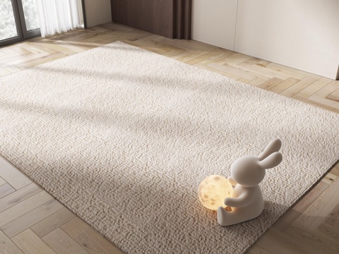 Modern Carpet Plush Carpet Cream Style Carpet Living Room Carpet Wabi-sabi Style Carpet