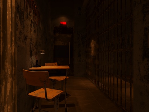 Script Kill Prison Theme Space 3d Model