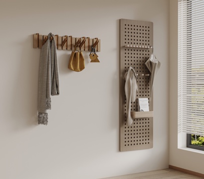 Mid-century Style Cave Board Panel Hanging Board Hanging Hook