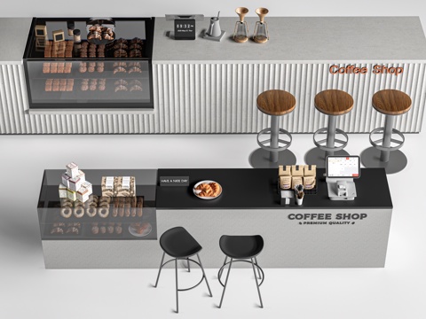 Modern Bar Table and Chair Coffee Bar Water Bar Counter Cashier Counter