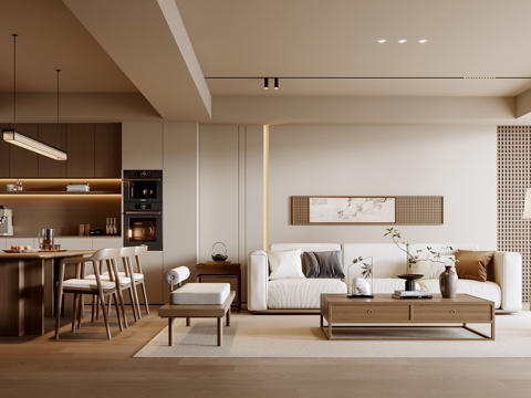 New Chinese Living&Dining Room