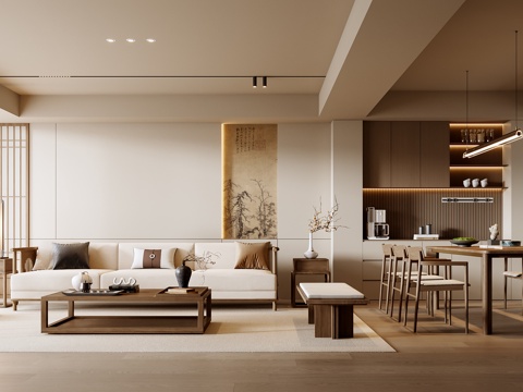 New Chinese Living&Dining Room