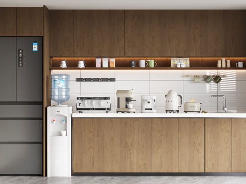 Song's Aesthetics Tea Room Coffee Machine Straight Drinking Machine Drinking Machine Rail Socket Tea Cabinet Bread Machine