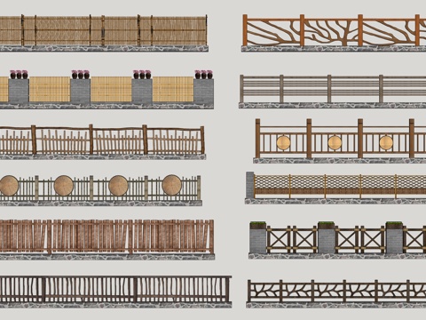New Chinese-style Country Landscape Wall Courtyard Wall Folk Landscape Wall Stone Landscape Wall Straight Wall