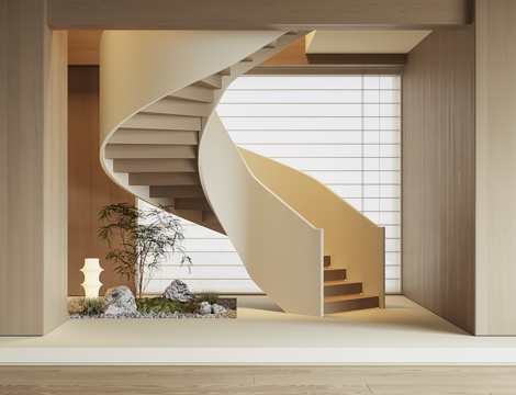 modern revolving staircase