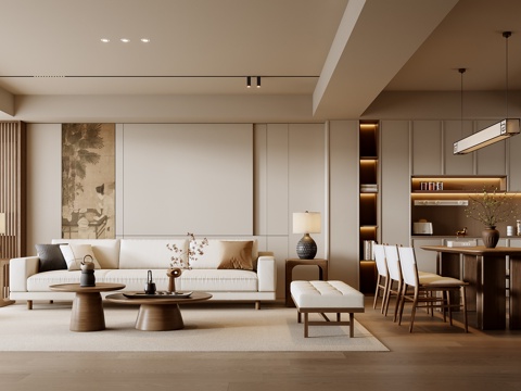 New Chinese Living&Dining Room