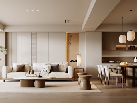 New Chinese Living&Dining Room