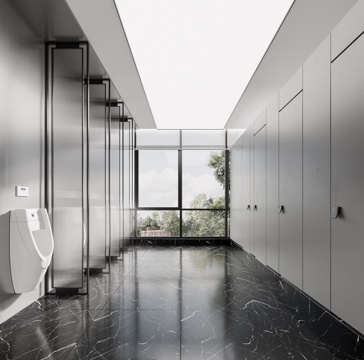 modern public toilet