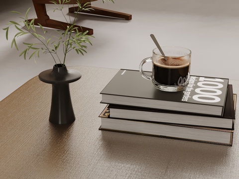 Modern Tableware Coffee Cup Green Plant Ornaments