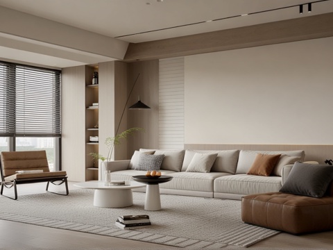 Modern living room sofa coffee table combination