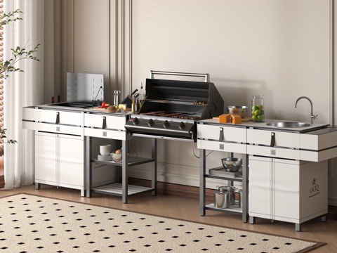 Modern barbecue table