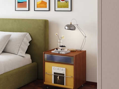 Modern Bauhaus Bedside Cabinet Retro Bedside Cabinet Finished Bedside Cabinet