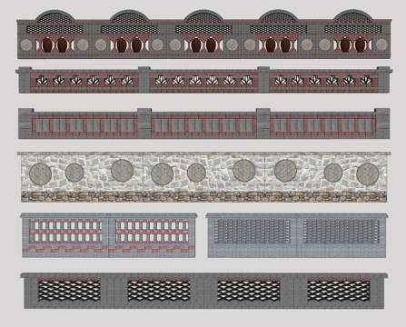 New Chinese-style Country Landscape Wall Courtyard Wall Folk Landscape Wall Stone Landscape Wall Straight Wall