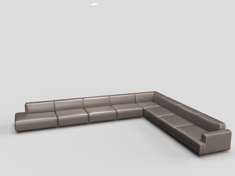 Modern Multiplayer Sofa Sectional Sofa Leather Sofa