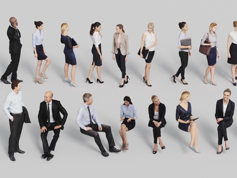 high precision model man business man