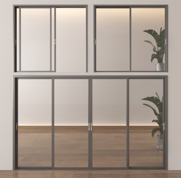 Glass sliding door partition sliding door