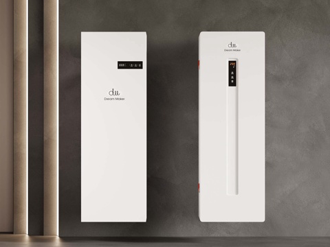 Modern wall-mounted air purifier wall-mounted fresh air blower