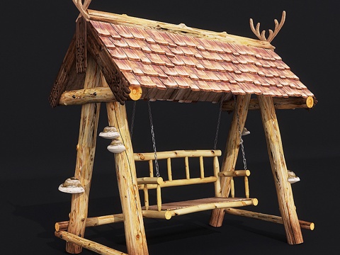 New Chinese Garden Swing Chair