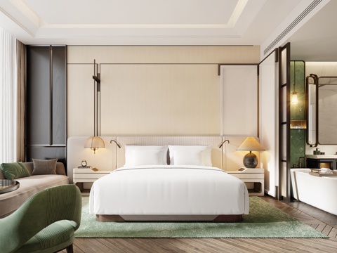 Modern Luxury Hotel Room King Room Twin Room Suite