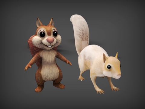 Squirrel Cartoon Squirrel Animation Squirrel Squirrel Two Squirrels