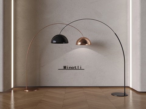 Italian Minimalist Fishing Lamp Metal Floor Lamp