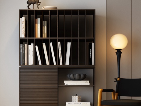 Bookcase Italian Bookcase Open Bookcase Floor Lamp Modern Bookcase Italian Minimalist Bookcase
