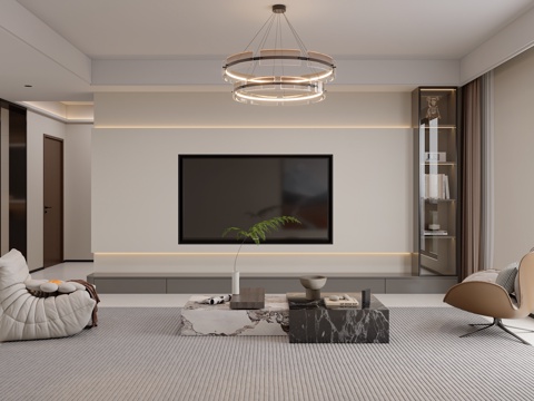 Modern minimalist living room