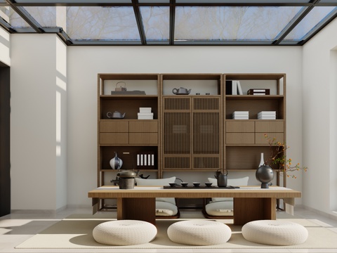Song's Aesthetics Tea Room Tatami Tea Room Sunshine Room Tea Room Neo-Chinese Style Tea Room