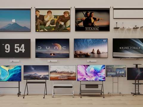 TV TV TV Monitor Combination Mobile TV TV Bracket Projector Screen