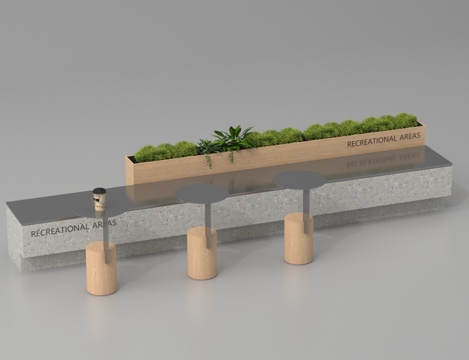 Landscape Seat Outdoor Seat Park Seat Bench Public Seat
