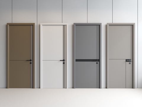 Modern door single door swing door bedroom door entry door minimalist door