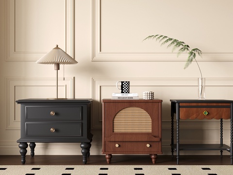 French retro bedside table