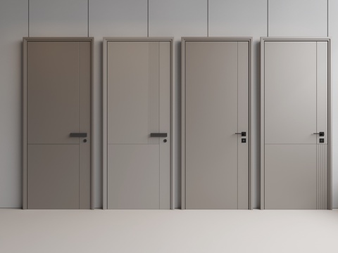 Modern door single door swing door bedroom door entry door minimalist door