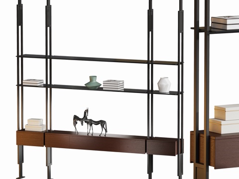 Modern Metal Bookshelf Bookcase