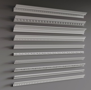 French Gypsum Line Line Top Corner Line