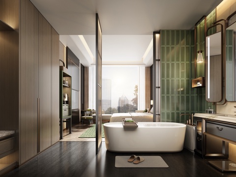 Modern Luxury Hotel Room King Suite