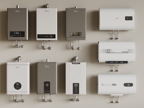 modern water heater gas meter
