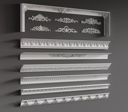 French Gypsum Line Line Top Corner Line