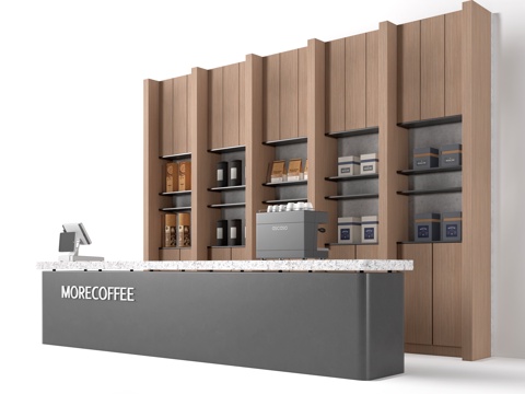 Modern Coffee Bar Coffee Shop Cashier Reception Desk