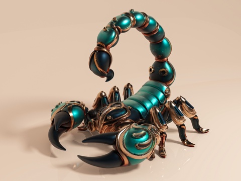 Scorpion Insect Reptile Crawling Pet Ornaments Sci-fi Scorpion Art Creative Sculpture Statue Hand